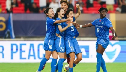 武汉女足在女足冠军杯预选轮中击败奥克兰联